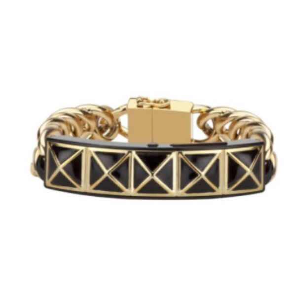 Rebecca Minkoff Smart Notification Bracelet Gold Link Chain School Work Party - Picture 4 of 10